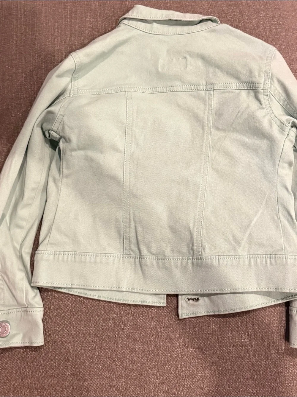 Old Navy Light Mint Green Kids Jean Jacket